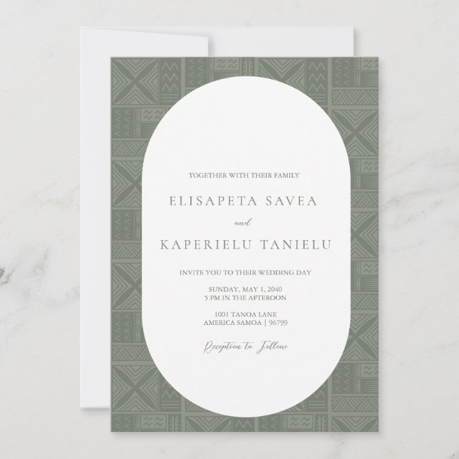 Convite Apia Wedding (Frente)