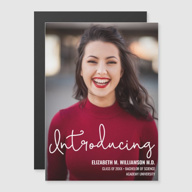 Convite Apresentando Formando Médico Moderno (Frente/Verso)