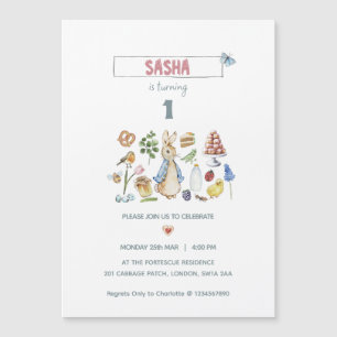 Convite Aquarela Peter o Rabbit