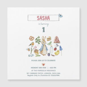 Convite Aquarela Peter o Rabbit