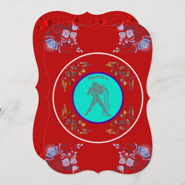 Convite Aquário (Frente/Verso)