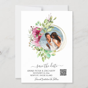 Convite *~* AR6 WEDDING SALVE A DATA QR Floral - Site