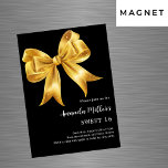 Convite Arco de ouro preto luxo doce 16<br><div class="desc">Um fundo preto clássico,  decorado com um arco grande. Personalize e adicione um nome e detalhes da parte.</div>