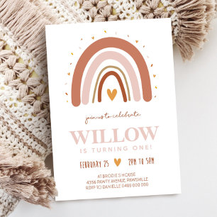 Convite Arco-Íris Boho