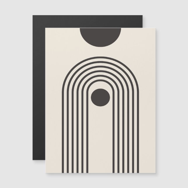 Convite Arco-íris e Sol, Arte Geométrica Abstrata Boho (Frente/Verso)