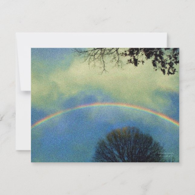 convite arco-íris estilo suerês (Frente)