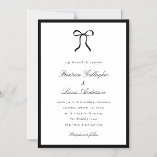 Convite Arco Simples Casamento Clássico
