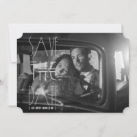 Convite Art Déco Gatsby para Salvar a Data | Cartã