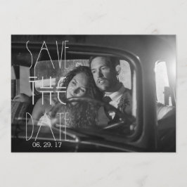 Convite Art Déco Gatsby Save the Date | Cartão de