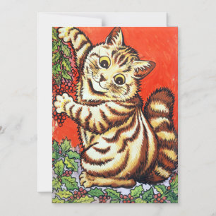 Convite Árvore de decoração de gatos Louis Wain