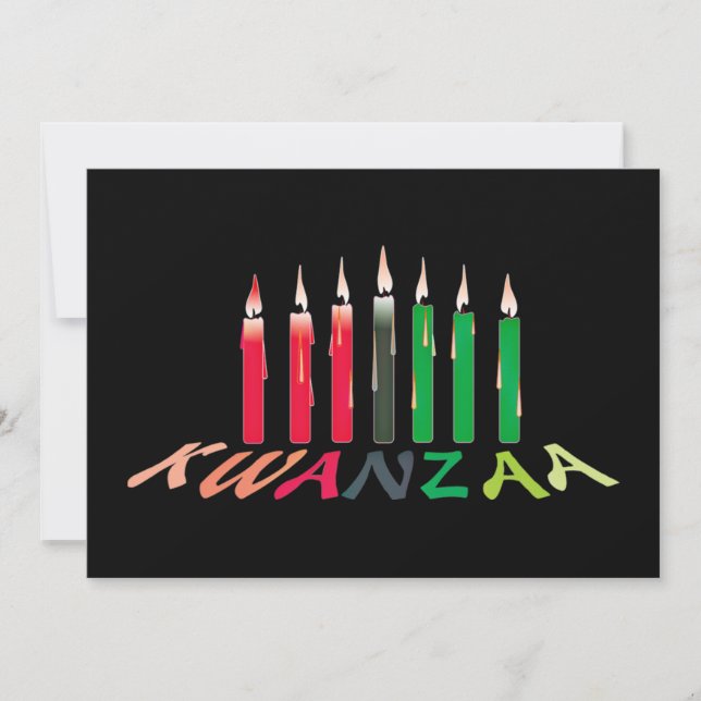 Convite às Velas de Kwanzaa (Frente)