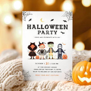 Convite Assustador para Festa de Halloween para Cr