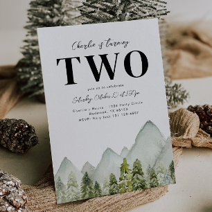 Convite Aventura Aniversário Montanhas Aniversár