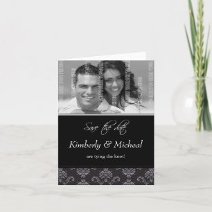 Convite Aviso de Casamento Notecard E1