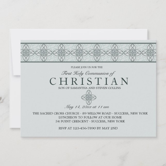 Convite Azul Dia da Comunidade (Frente)