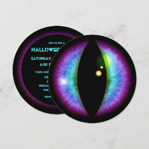 Convite azul e roxo do olho dos dragões