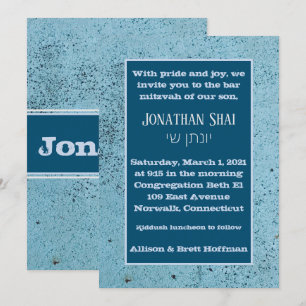 Convite Azul Espetado