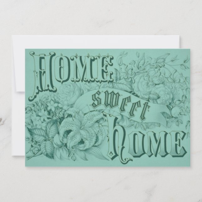 Convite Azul Para O Aquecimento Doméstico (Frente)