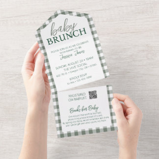 Convite Baby Brunch Verificado - Rasgar para Livro