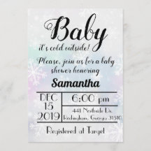 Convite Baby É Frio Lá Fora
