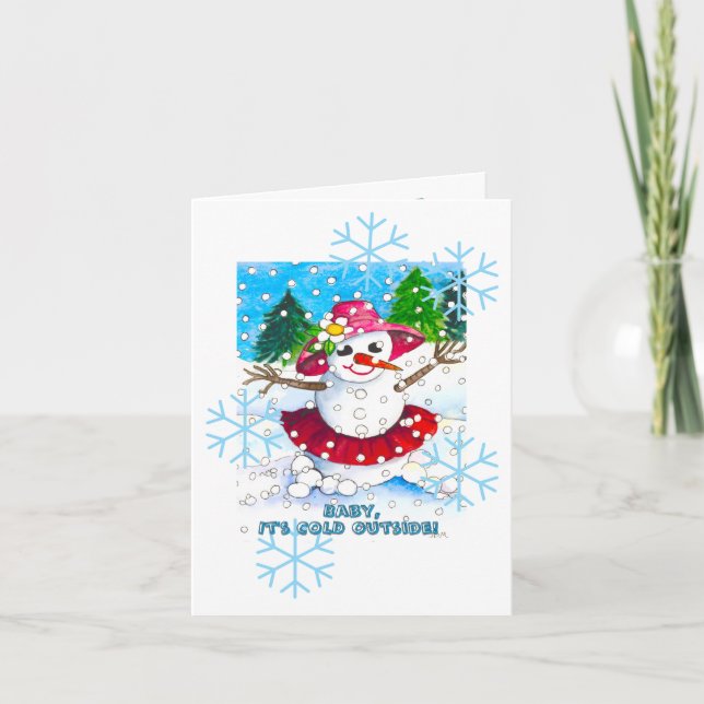 Convite Baby It's Cold Outside! Party Supplies (Frente)