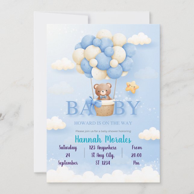 Convite baby shower  (Frente)
