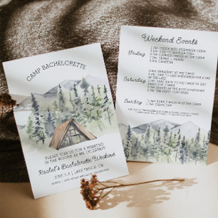 Convite Bachelorette para Camp
