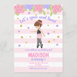 Convite Ballerina Aniversário / Convite Tutu