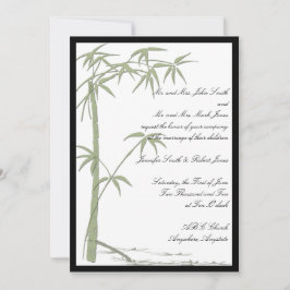 Convite Bamboo para Casamento de Beleza