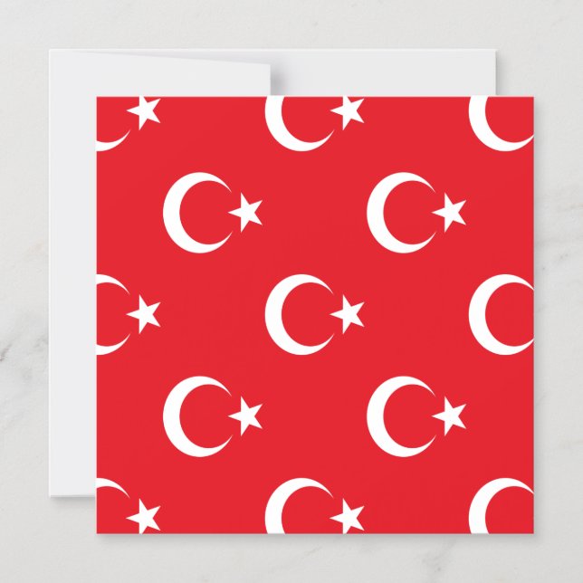 Convite Bandeira da Turquia (Frente)