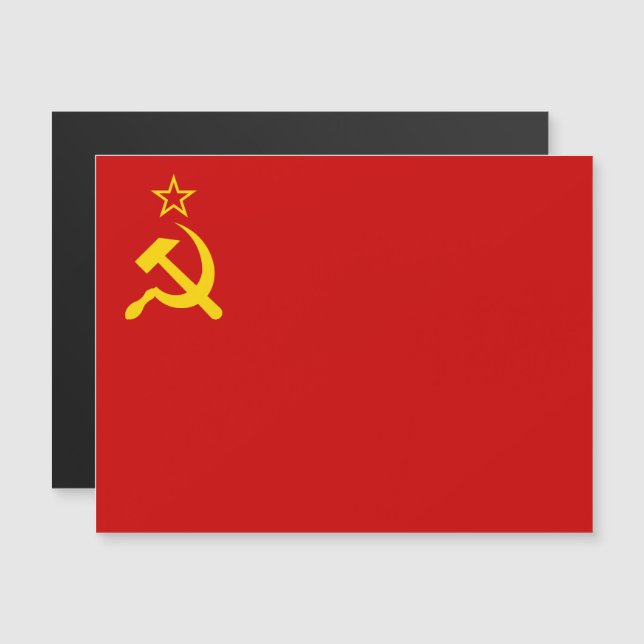 Convite Bandeira da União Soviética, URSS, CCCP, Comunismo (Frente/Verso)
