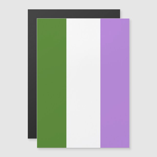 Convite Bandeira do Orgulho Genderqueer (Frente/Verso)