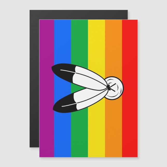 Convite Bandeira do Orgulho LGBTQ+ Two-Spirit (Frente/Verso)
