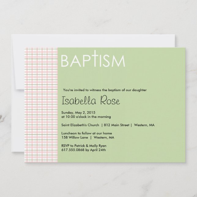Convite Baptism (Frente)