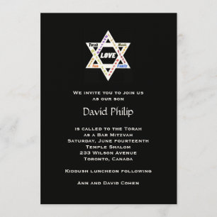 Convite Bar/Bat Mitzvah Valores Judaicos