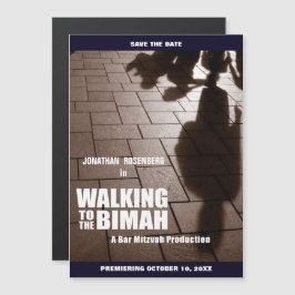 Convite Bar Mitzvah Bimah Filme Salvar a Data