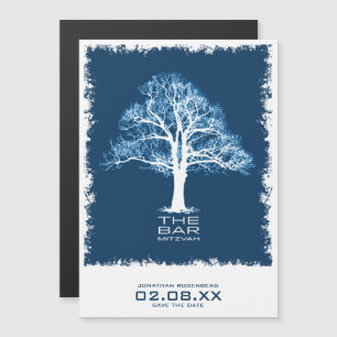 Convite Bar Mitzvah da Árvore da Vida Salve a Data do Con
