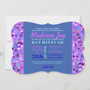 Convite Bar Mitzvah STAR WALL Lavanda
