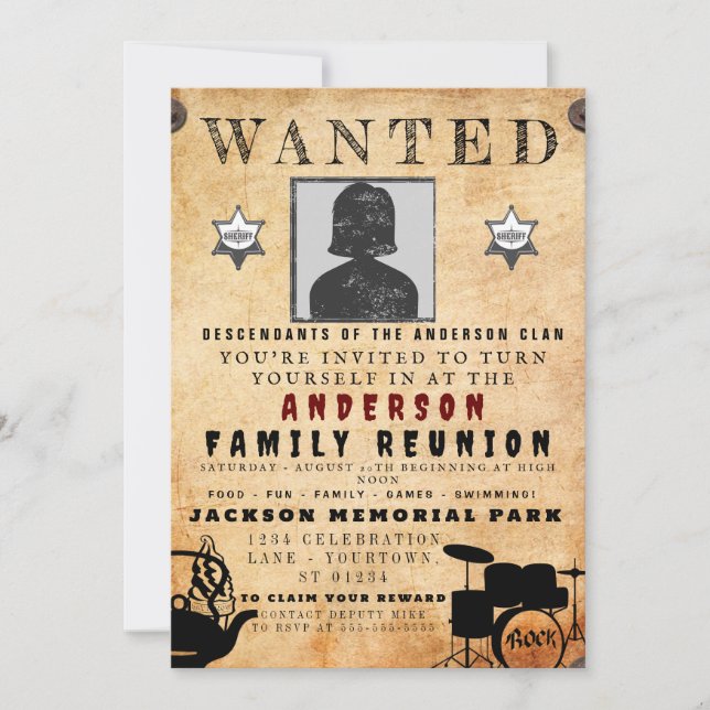 Convite Barbeque para Reunião da Família Poster (Frente)