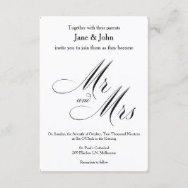 Convite Básico de Casamento