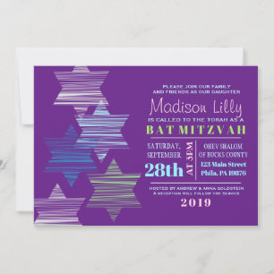 CONVITE Bat Mitzvah CONECTANDO ESTRELAS