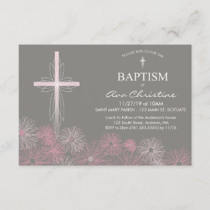 Convite Batismo da Menina com Cruz, Visitas