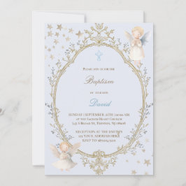 Convite batizado menino