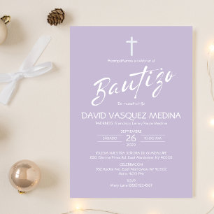 Convite Bautizo Minimalista Pastel Cores Batismo