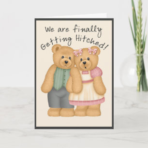 Convite Bear Wedding