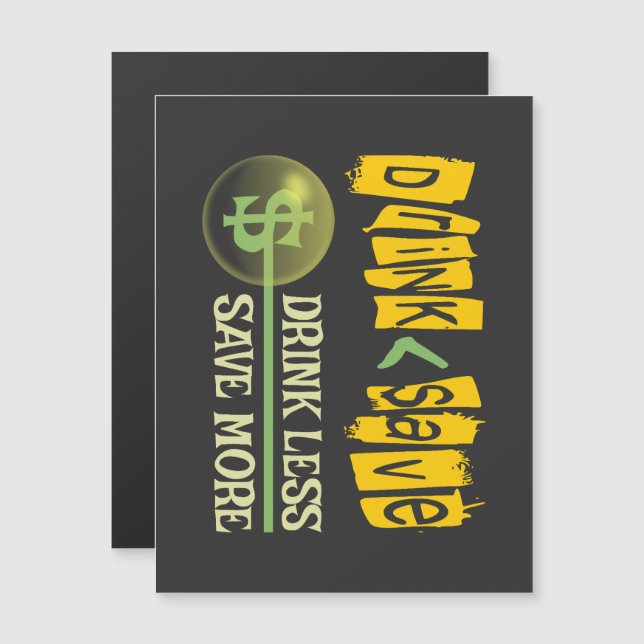 Convite Beba menos, economize mais (Frente/Verso)