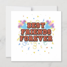 Convite best friends forever,best friend day, funny, party