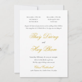 Convite Bilingue Vietnamita em Roteiro