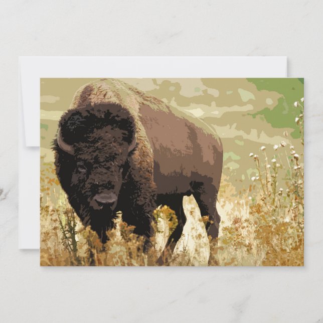 Convite Bison / Buffalo (Frente)