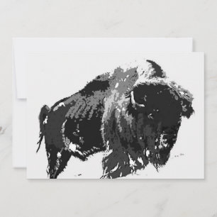 Convite Bison / Buffalo - Convite Buffalos